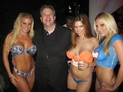 Kevin Hogan and Playboy Bunnies Posing